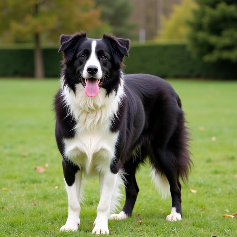 Bộ lông chó Border Collie khỏe mạnh