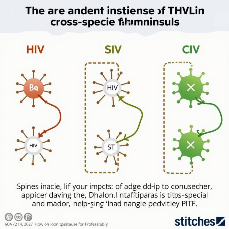 Comparison of HIV, SIV, and CIV viruses