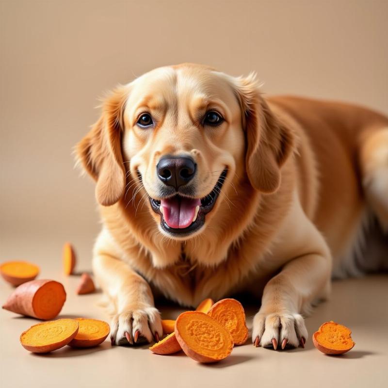 Homemade Dehydrated Sweet Potato Dog Treats