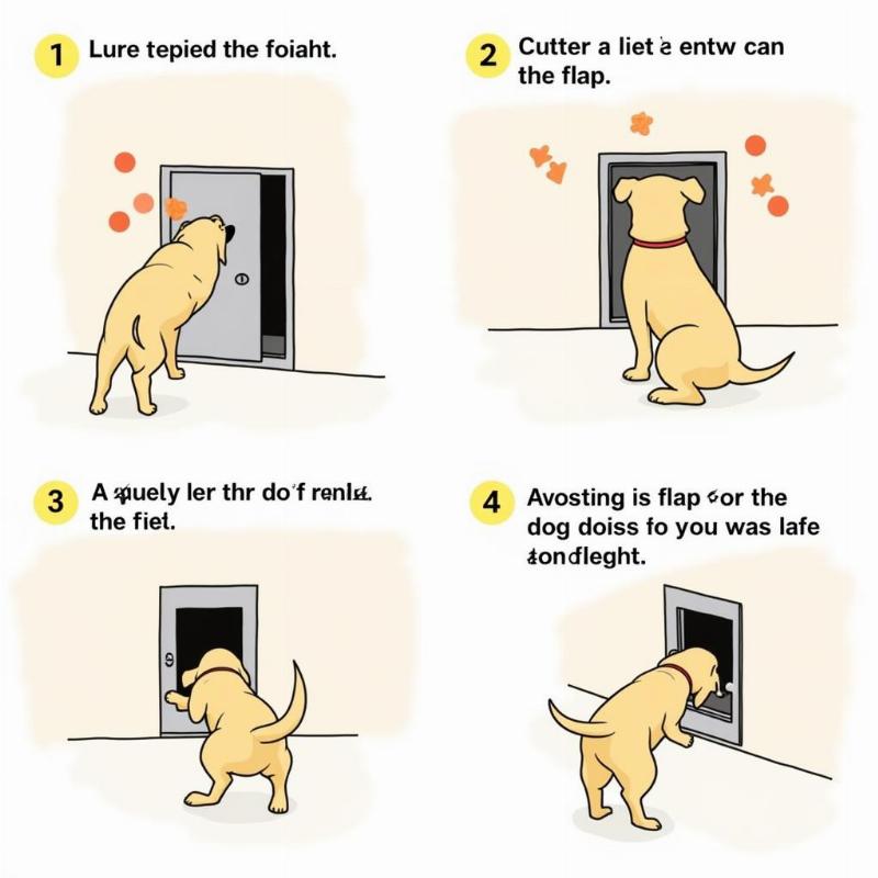 Training a Dog to Use a Dog Door