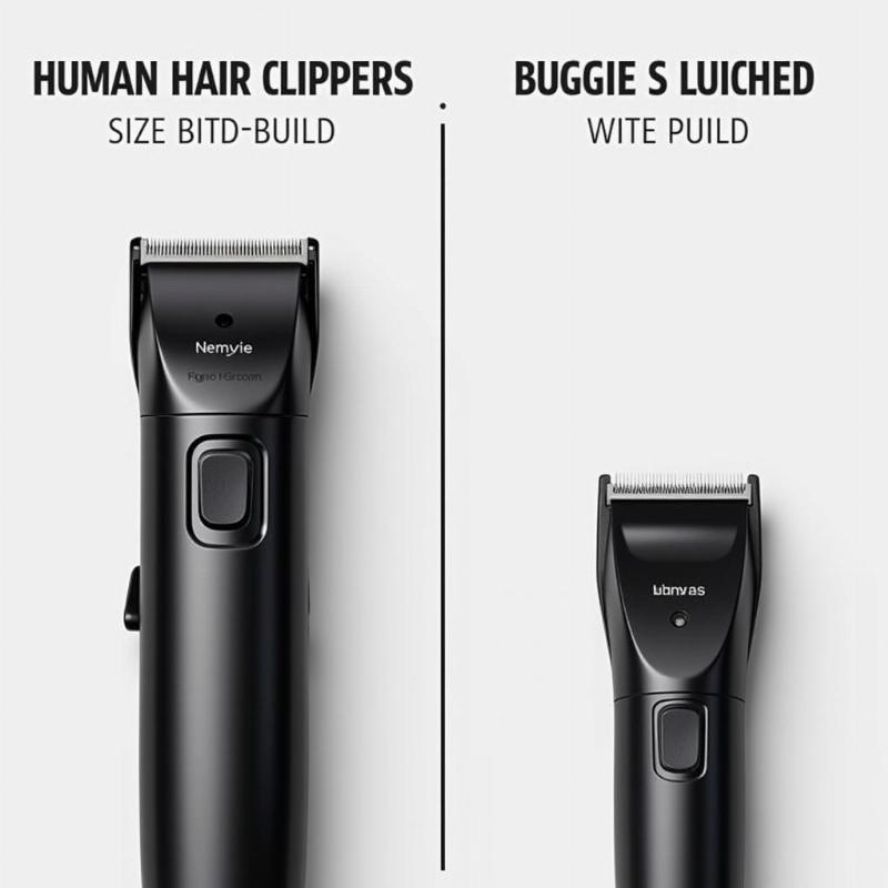 Human vs. Dog Clippers