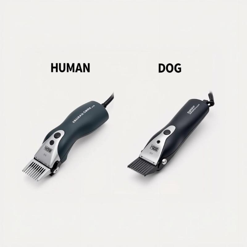 Human vs. Dog Clippers