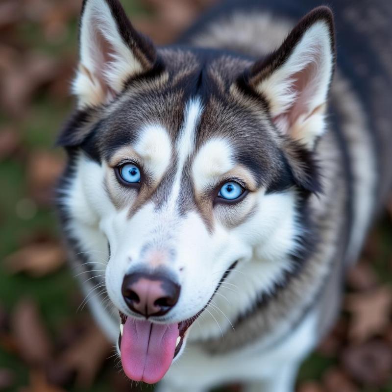 Siberian Husky with Blue Eyes