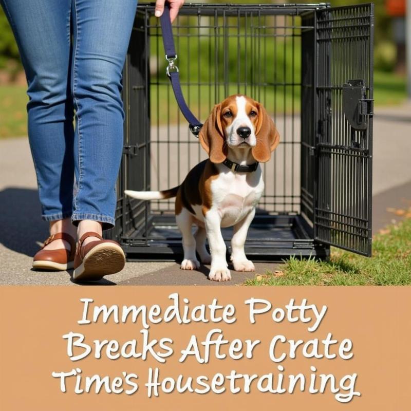 Housetraining your Basset Hound with a crate