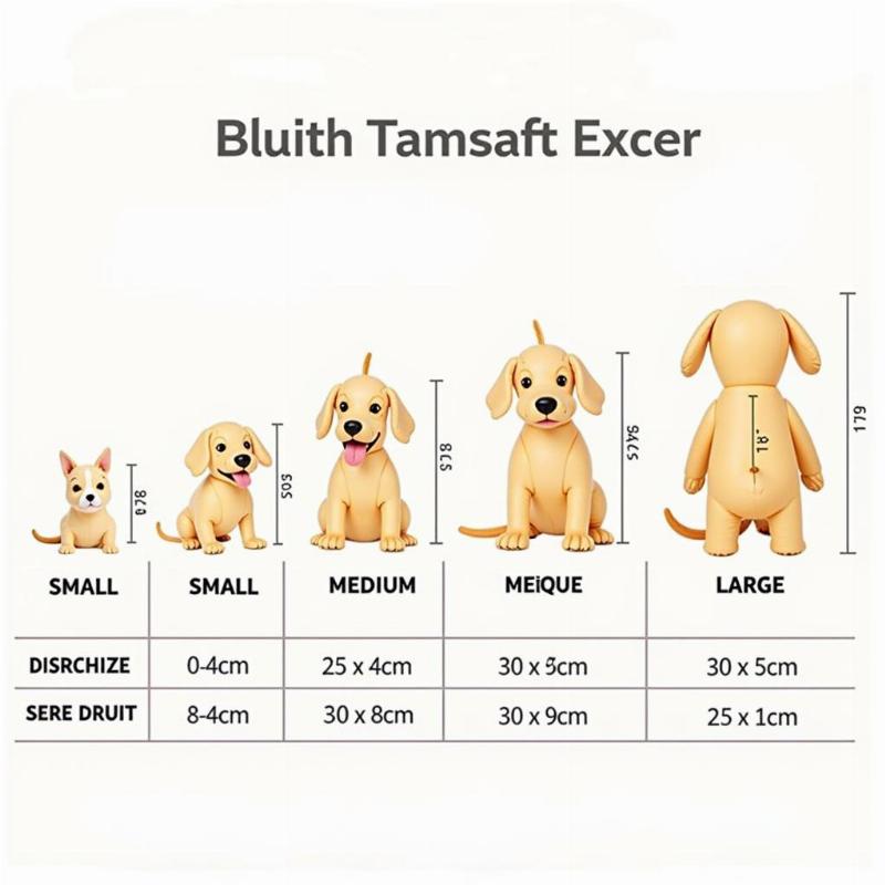 Inflatable Dog Costume Size Chart