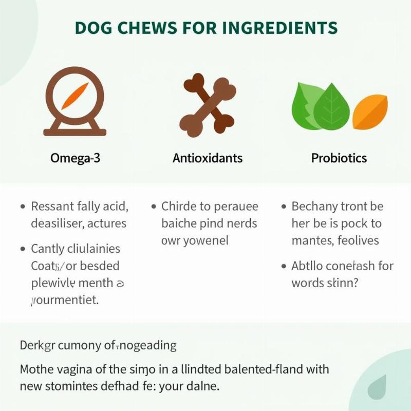 Ingredients in dog chews for itchy skin