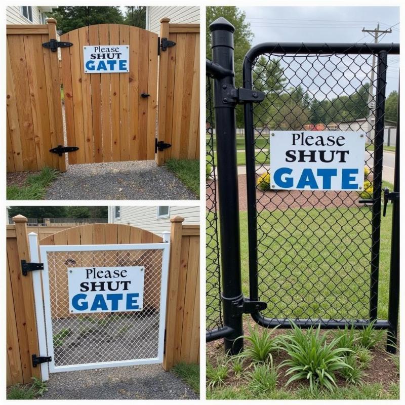 Installing a Dog Gate Sign