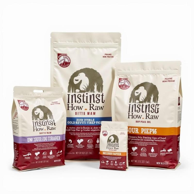 Instinct Frozen Raw Dog Food Packages