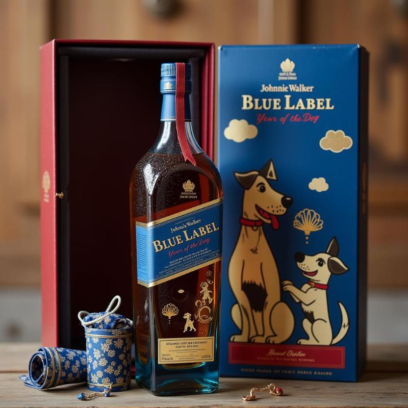 Johnnie Walker Blue Label Year of the Dog Bottle