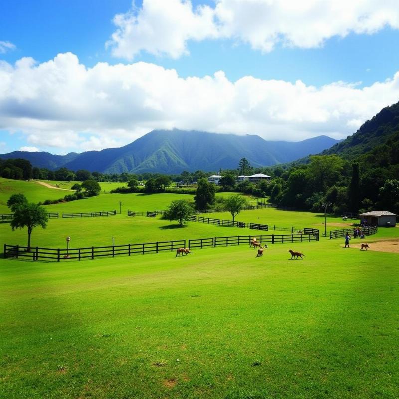 Toàn cảnh công viên chó Kauai North Shore