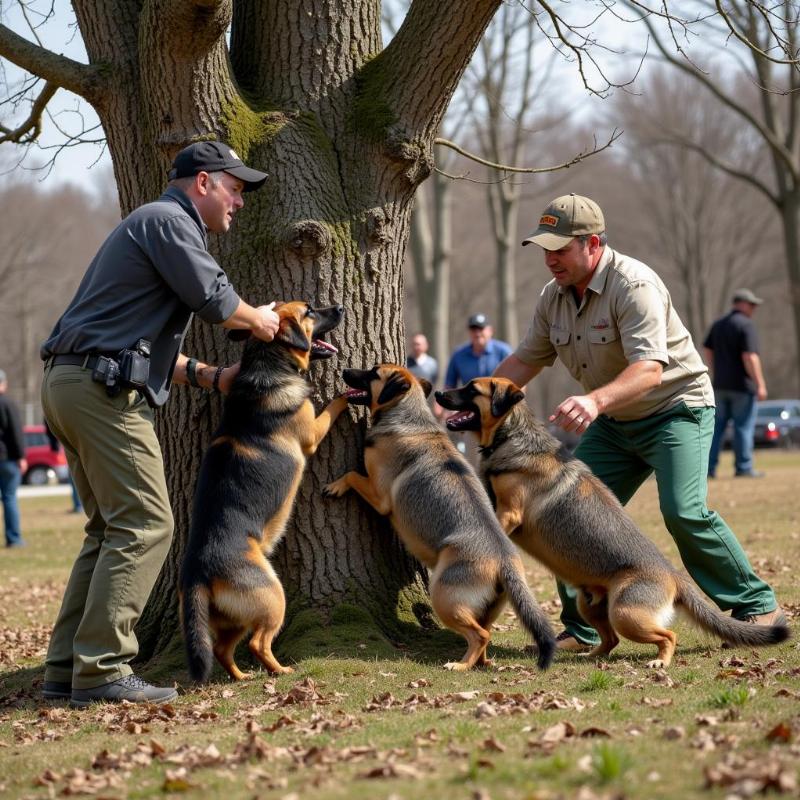 Coon Dog Trials Competition in Kenton Ohio