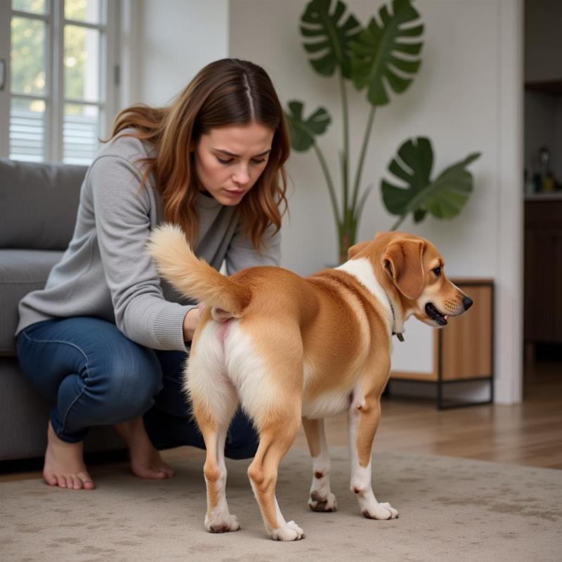 Making a dog poop fast