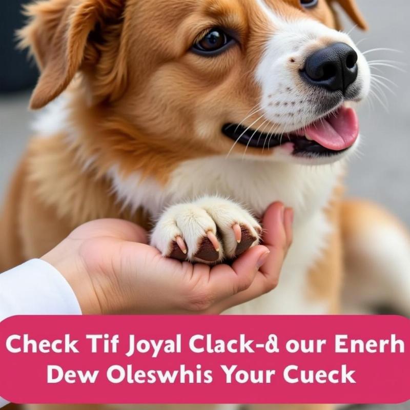 Checking a Dog's Broken Dew Claw