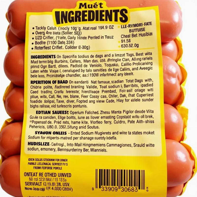 Klements Hot Dogs Ingredients List