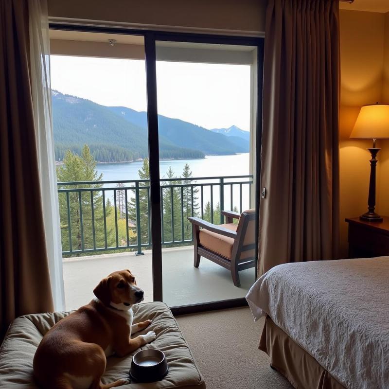 Dog-friendly hotels in Lake Tahoe offer comfortable accommodations for both you and your furry friend.