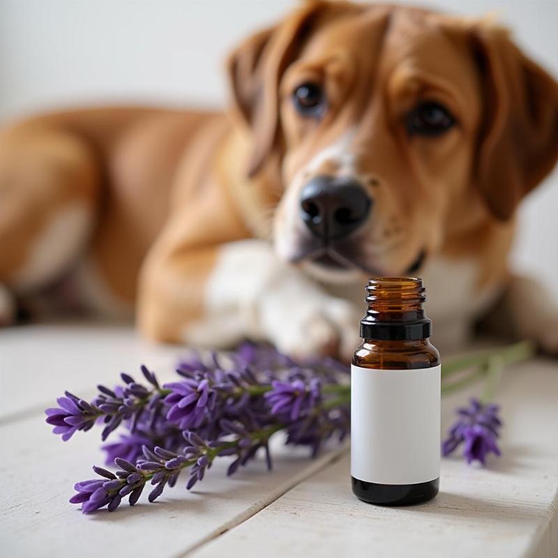 Lavender Essential Oil and a Dog