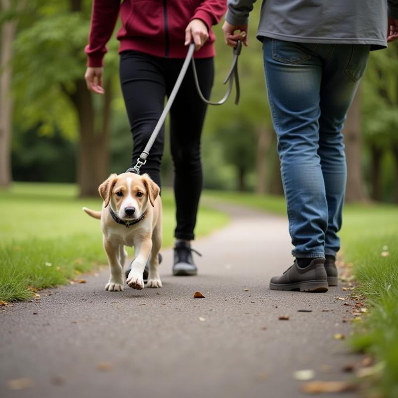 Leash Training a Puppy Mill Dog