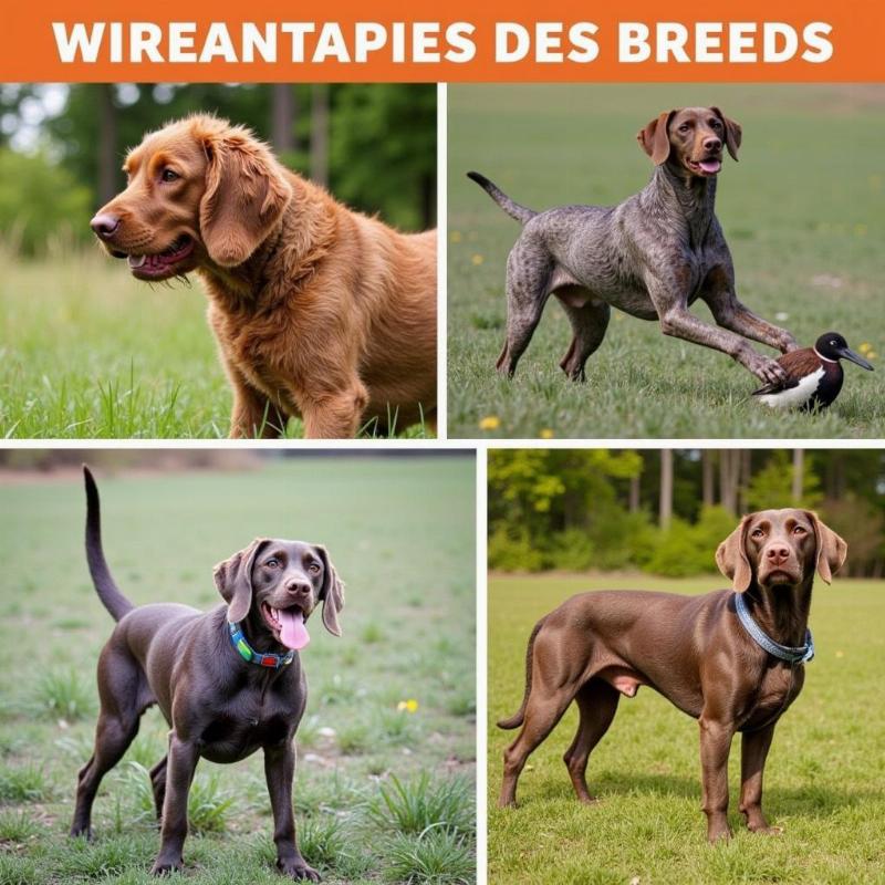 Low-Shedding Bird Dogs: Wirehaired Vizsla, German Wirehaired Pointer, Lagotto Romagnolo