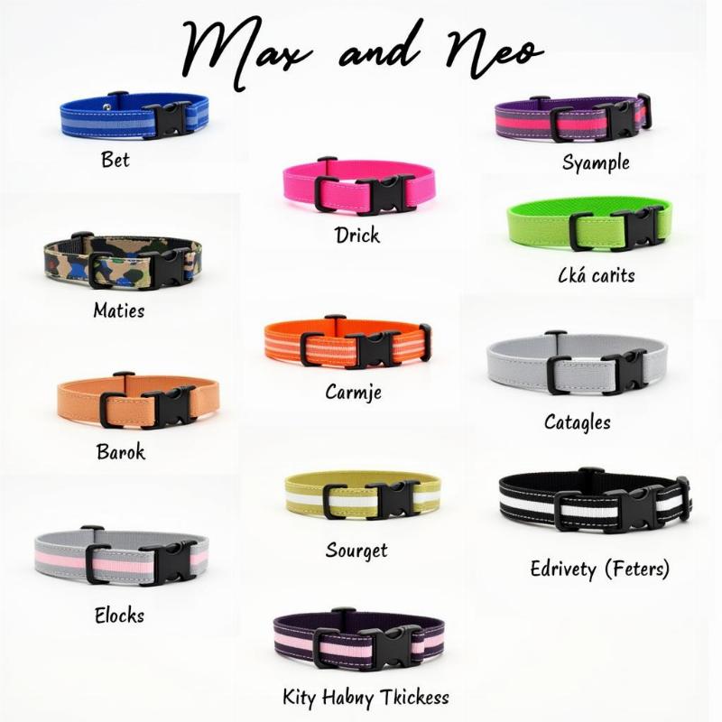 Max and Neo Collar Colors