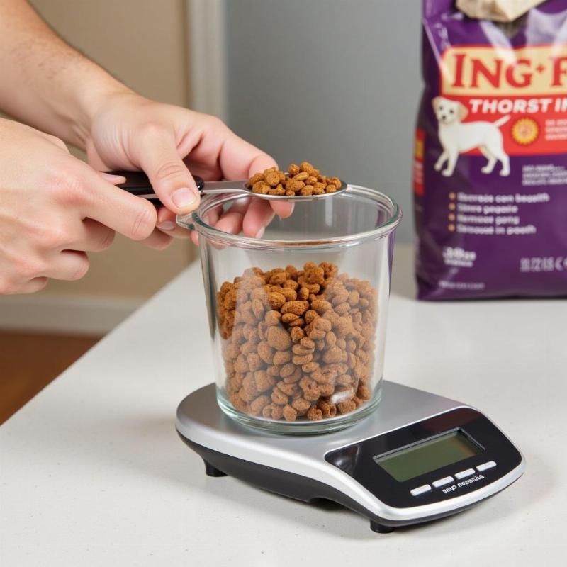 Measuring Dog Food Cups in a 22lb Bag