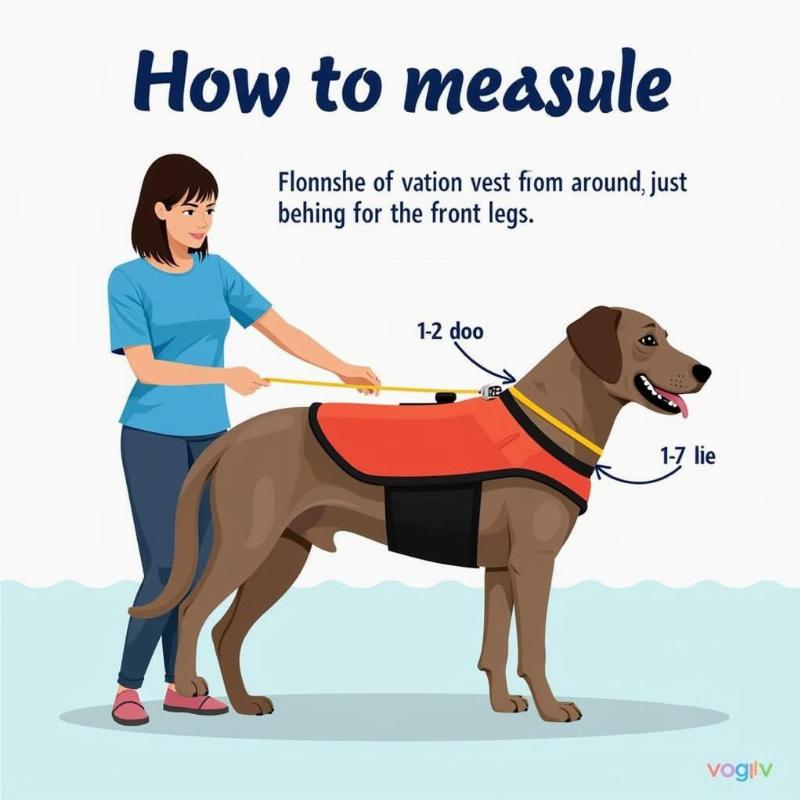 Measuring Dog for Flotation Vest