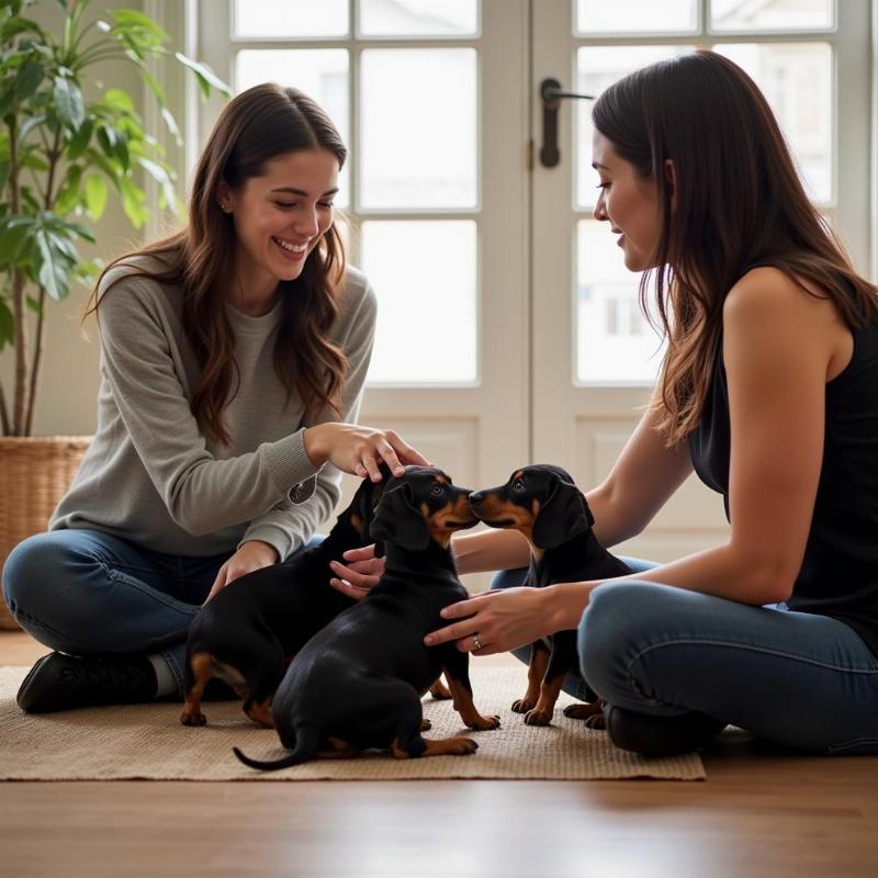 Meeting a Wiener Dog Breeder