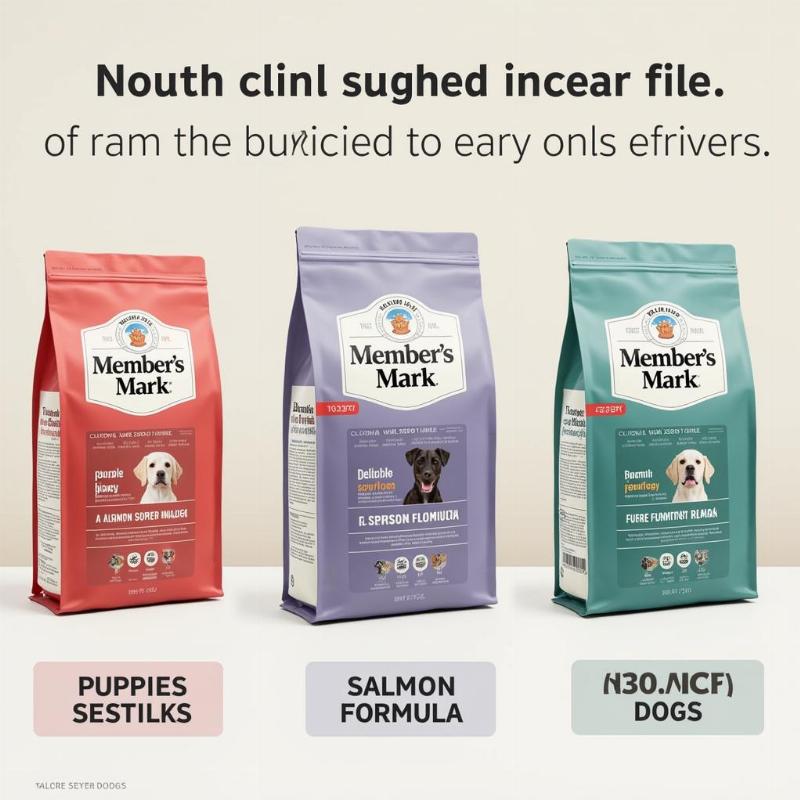 Member's Mark Dog Food for Different Life Stages