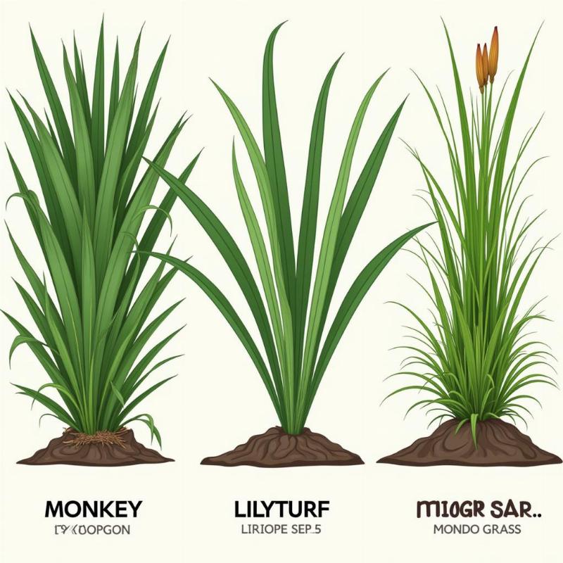 Identifying Different Types of Monkey Grass