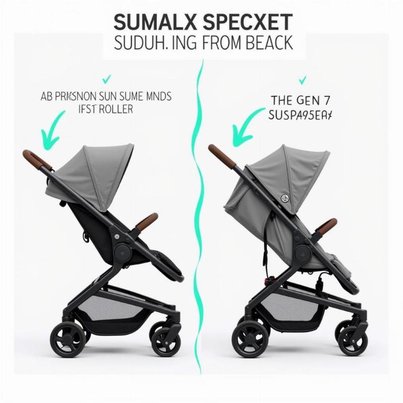 Comparison of suspension systems between Morocco Premium and Gen7 Morocco dog strollers