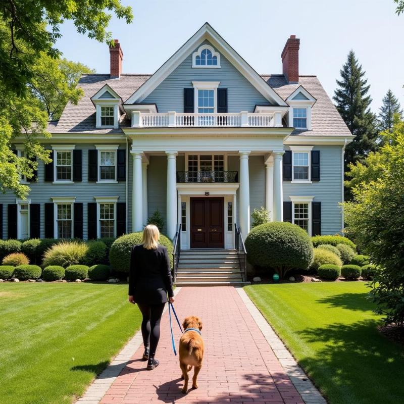 Dog-friendly hotel exterior in Newport, Rhode Island