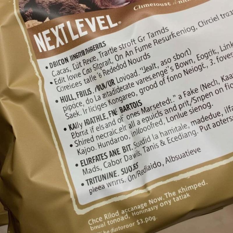 Next Level Dog Food Ingredients