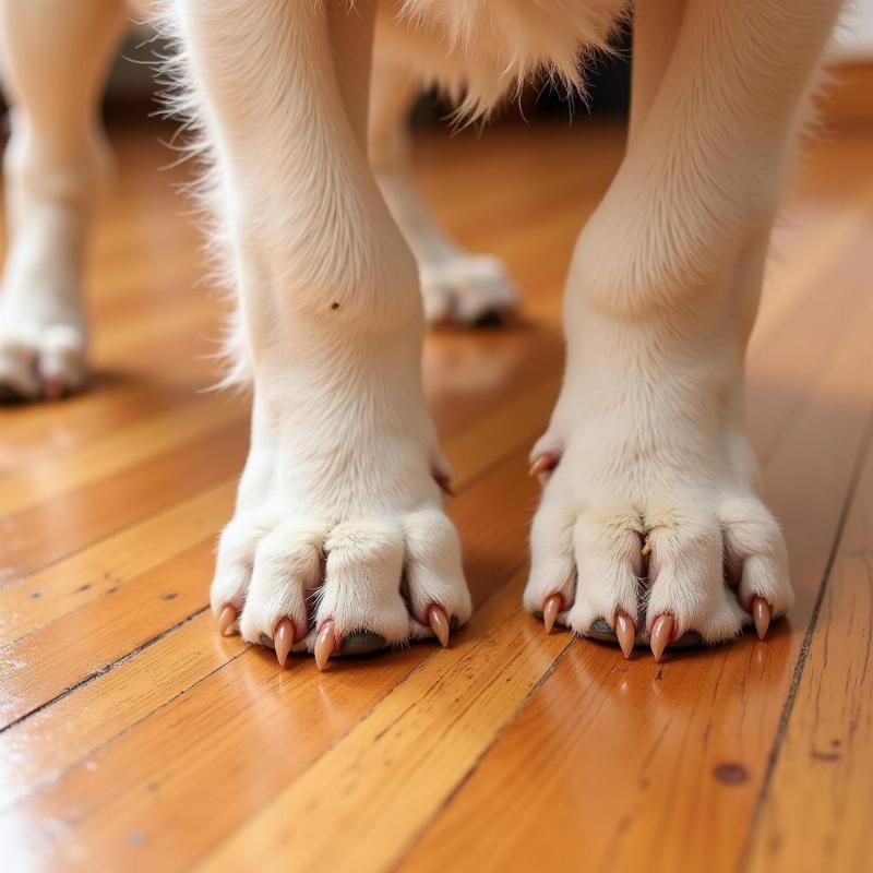 Preventing scratches on wooden floors