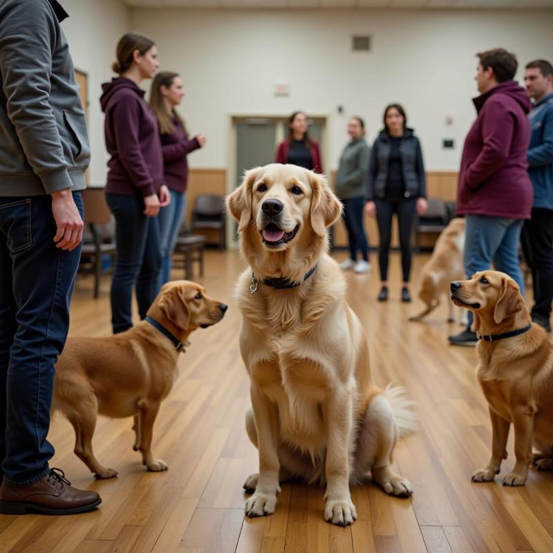 Senior Dog in Obedience Class