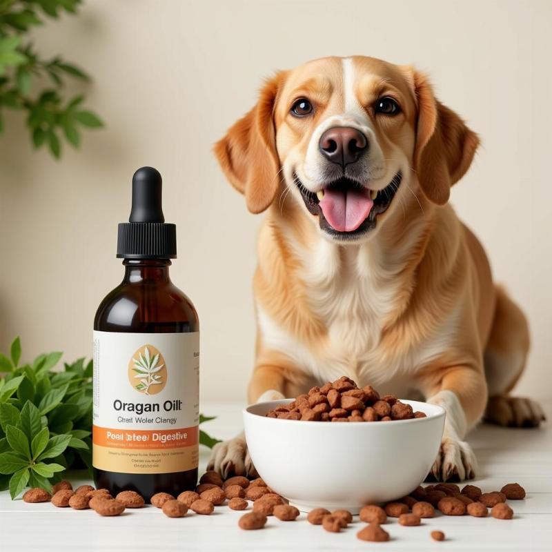 Oregano oil for dog's digestive health