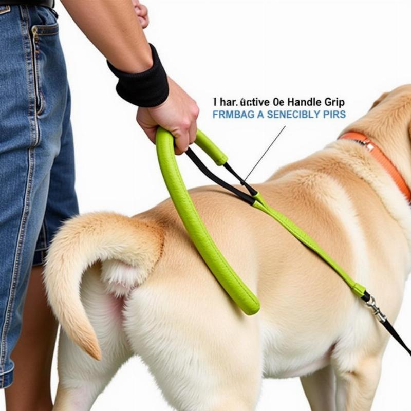 Padded Handle Dog Leash for Large Dogs