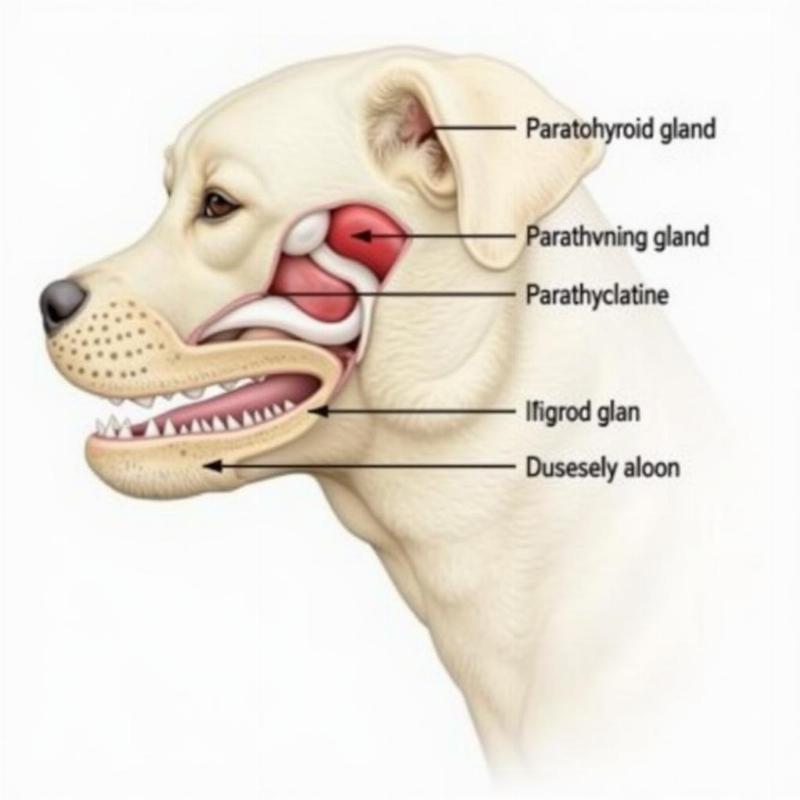 Dog's Parathyroid Gland Location