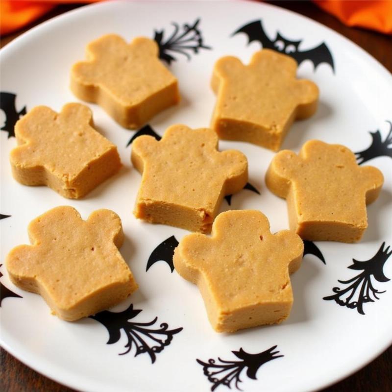 Peanut butter and banana dog treats shaped like fingers