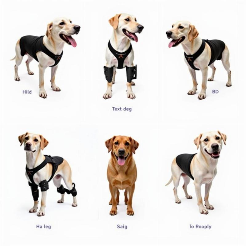 Dog hind leg support accessories