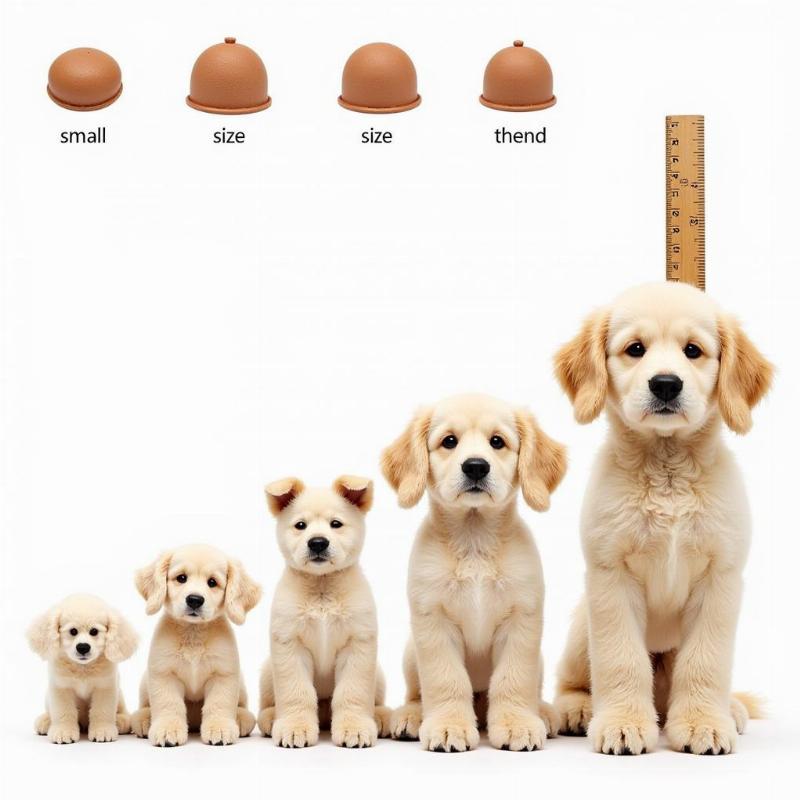 Plush Dog Toys Size Comparison