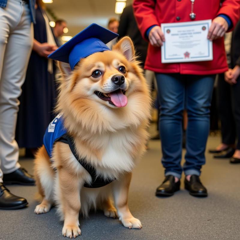 Pomeranian Service Dog Graduation