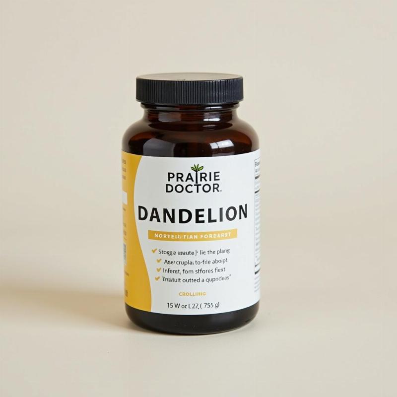 Prairie Doctor Brand Dandelion for Dogs supplement