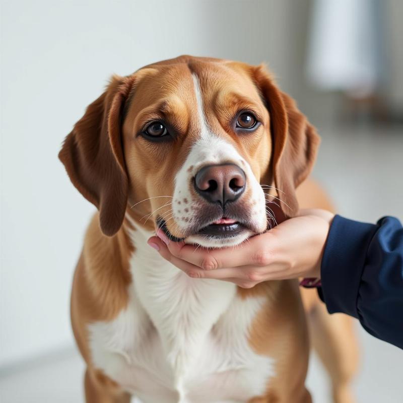 Prodromal Stage Rabies in a Dog