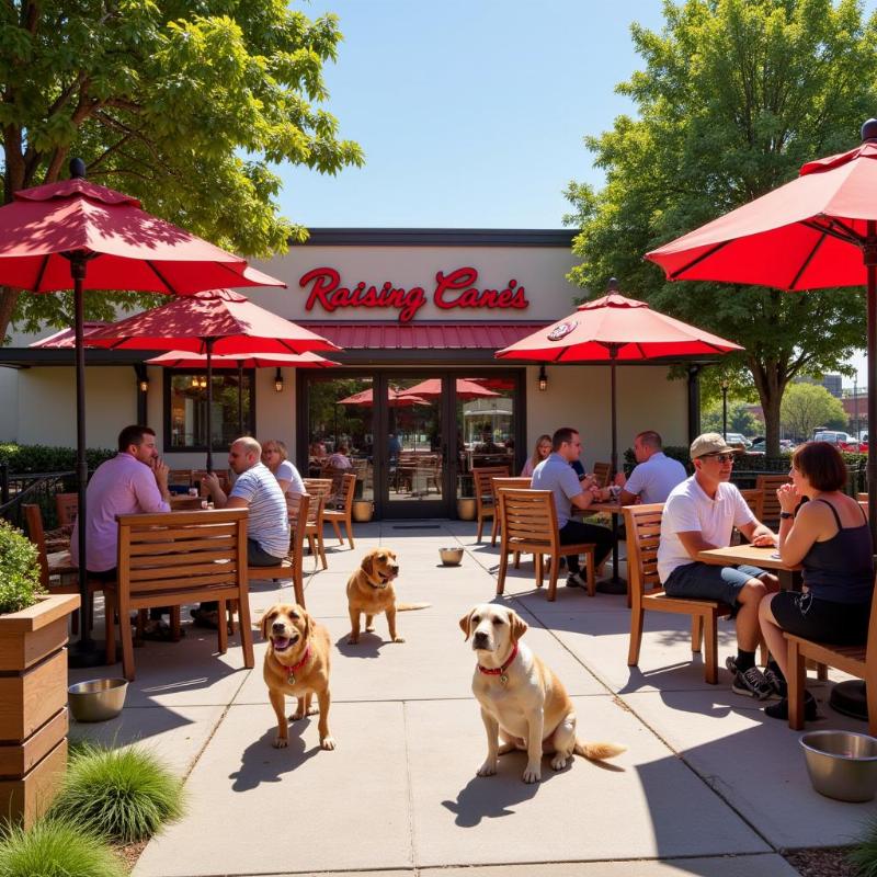 Raising Cane's Dog-Friendly Patio