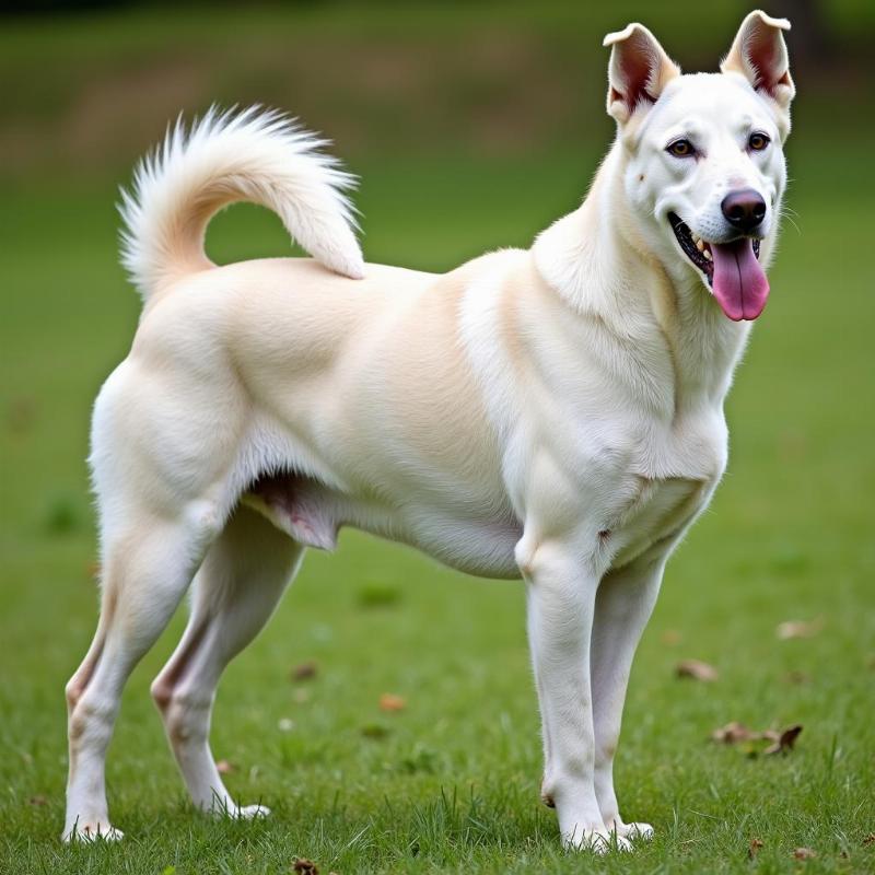 Rajapalayam Dog Standing Proudly