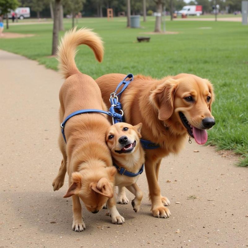 Dog Interactions at Rancho Peñasquitos Linear Dog Park