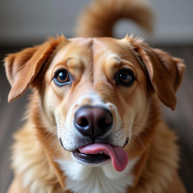 Reactive Dog Showing Stress Signs