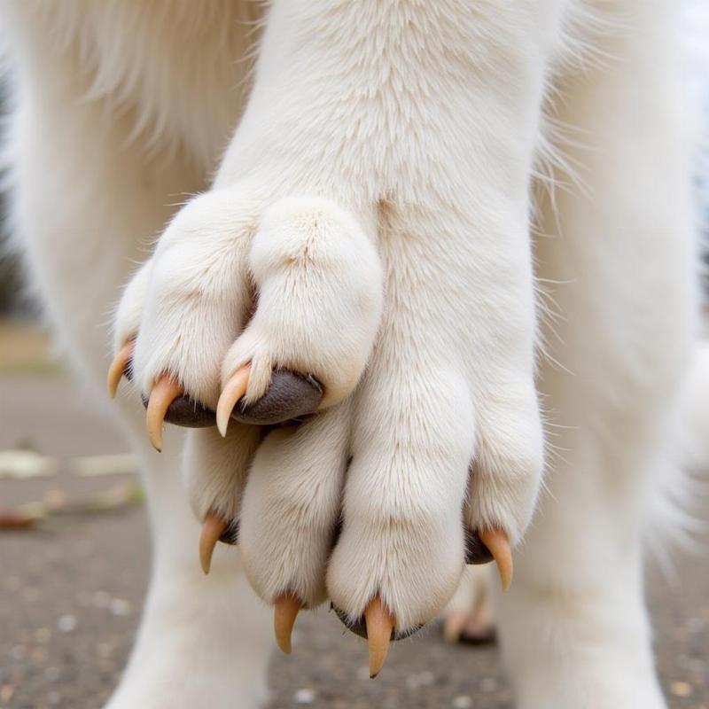 Rear Dew Claws on a Great Pyrenees