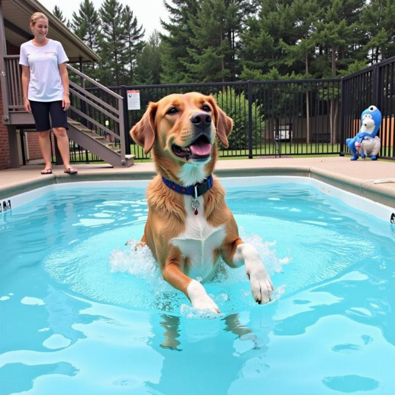 Reigning Cats & Dogs Pet Resort Dog Swimming