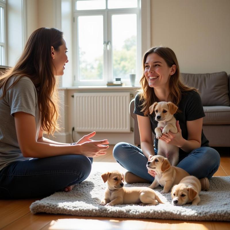 Meeting a teacup dog breeder in Illinois