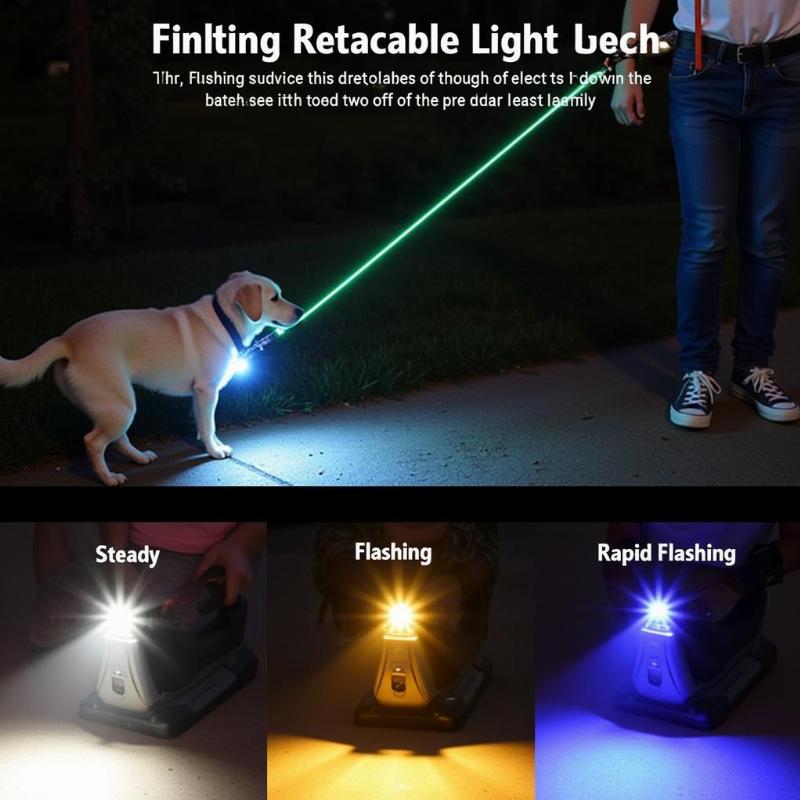 Retractable Dog Leash with Light: Illuminate Your Nighttime Walks